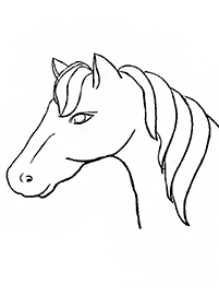 馬の塗り絵 - 67