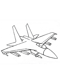 飛行機の塗り絵 - 52