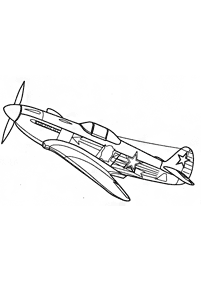 飛行機の塗り絵 - 59