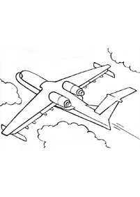飛行機の塗り絵 - 60