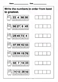 子供向けの簡単な算数 - ワークシート130