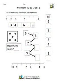 子供向けの簡単な算数 - ワークシート147