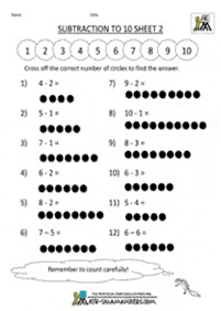 子供向けの簡単な算数 - ワークシート165