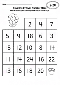 子供向けの簡単な算数 - ワークシート202