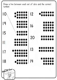 子供向けの簡単な算数 - ワークシート34