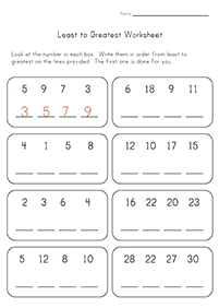 子供向けの簡単な算数 - ワークシート83