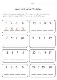 子供向けの簡単な算数 - ワークシート99