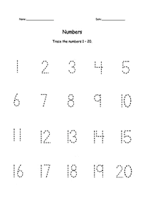 10より大きい数字 - ワークシート17