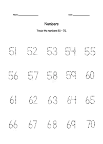10より大きい数字 - ワークシート21