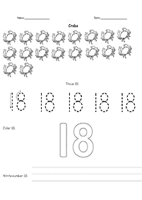 10より大きい数字 - ワークシート8