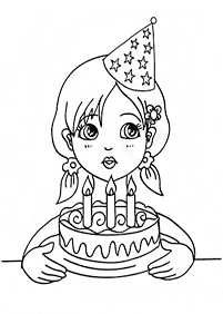 誕生日の塗り絵 - 4
