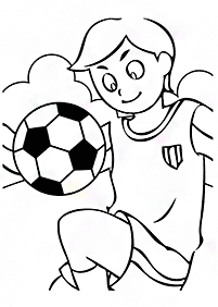 サッカーの塗り絵 - 47