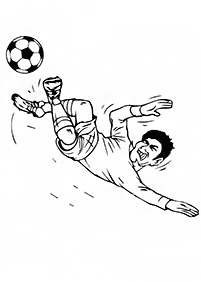 サッカーの塗り絵 - 55
