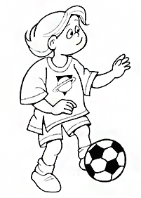 サッカーの塗り絵 - 58