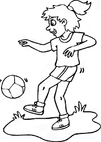 サッカーの塗り絵 - 68