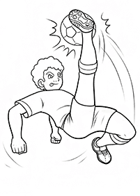 サッカーの塗り絵 - 73