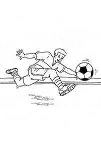 サッカーの塗り絵 - 74