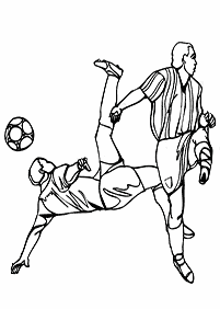 サッカーの塗り絵 - 78