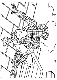スパイダーマンの塗り絵 - 12ページ目