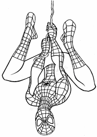 スパイダーマンの塗り絵 - 5ページ目