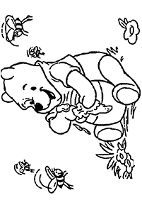 くまのプーさんの塗り絵- 23