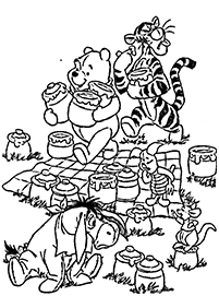 くまのプーさんの塗り絵- 36