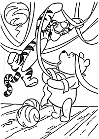 くまのプーさんの塗り絵- 46