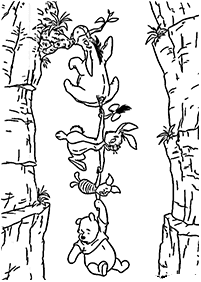 くまのプーさんの塗り絵- 55