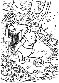 くまのプーさんの塗り絵- 68