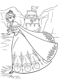 アナと雪の女王塗り絵 - 14
