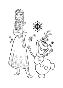 アナと雪の女王塗り絵 - 43