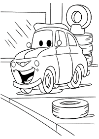 カーズ(ディズニー)の塗り絵 - 161