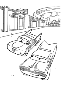 カーズ(ディズニー)の塗り絵 - 89