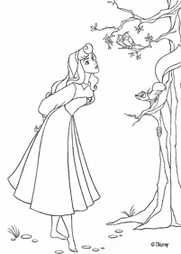 睡眠の美しさ(オーロラ)の塗り絵- 38