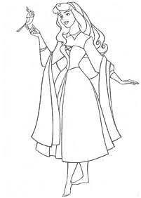 睡眠の美しさ(オーロラ)の塗り絵- 55