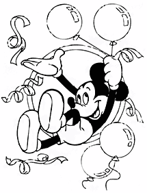 ミッキーマウスの塗り絵 - 101