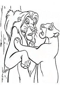 ライオンキング - 印刷できる塗り絵