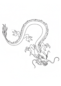 ドラゴンの塗り絵 - 19