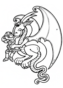 ドラゴンの塗り絵 - 69