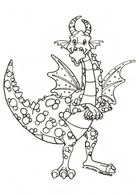 ドラゴンの塗り絵 - 73