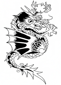 ドラゴンの塗り絵 - 86