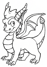 ドラゴンの塗り絵 - 9ページ目