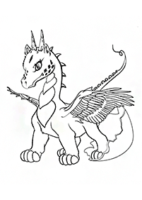 ドラゴンの塗り絵 - 96