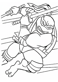 ニンジャ・タートルズの塗り絵 - 16