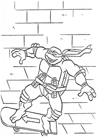 ニンジャ・タートルズの塗り絵 - 19