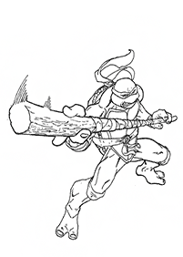 ニンジャ・タートルズの塗り絵 - 26