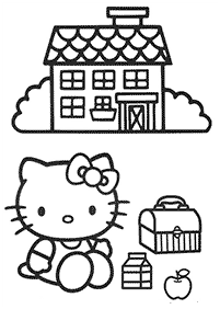 ハローキティの塗り絵 - 5ページ目