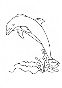 イルカの塗り絵 - 6ページ目