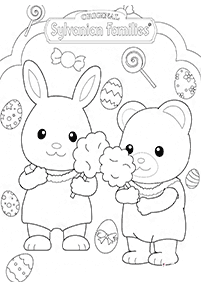 ウサギの塗り絵 - 4ページ目