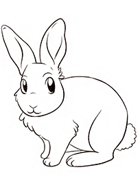 ウサギの塗り絵 - 7ページ目